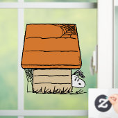 Snoopy Halloween Spin Web Doghouse Raamsticker (Huis)
