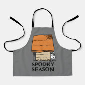 Snoopy Halloween Spin Web Doghouse Schort (Voorkant)