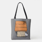 Snoopy Halloween Spin Web Doghouse Tote Bag (Achterkant)