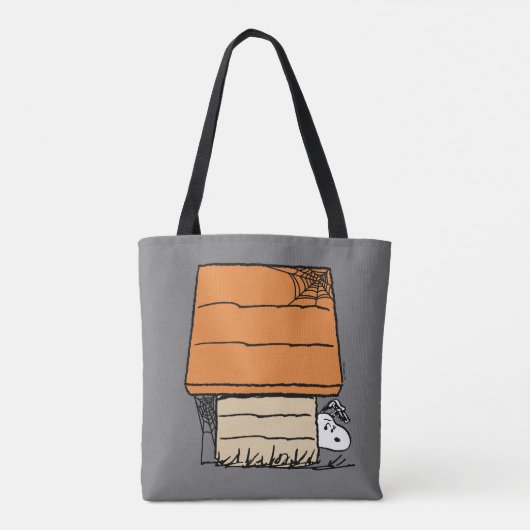 Snoopy Halloween Spin Web Doghouse Tote Bag (Achterkant)