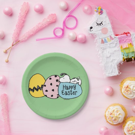 Snoopy - Happy Easter Papieren Bordje (Feest)