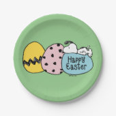 Snoopy - Happy Easter Papieren Bordje (Voorkant)