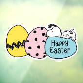 Snoopy - Happy Easter Raamsticker (Vel 3)