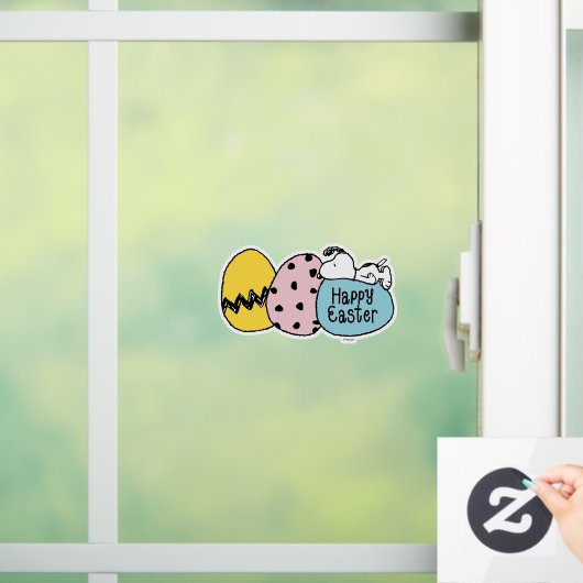 Snoopy - Happy Easter Raamsticker (Huis)