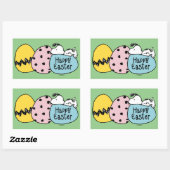 Snoopy - Happy Easter Rechthoekige Sticker (Vel)