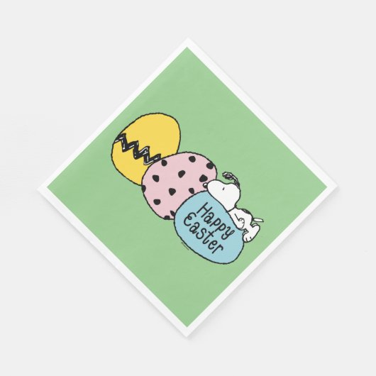Snoopy - Happy Easter Servet (Hoek)