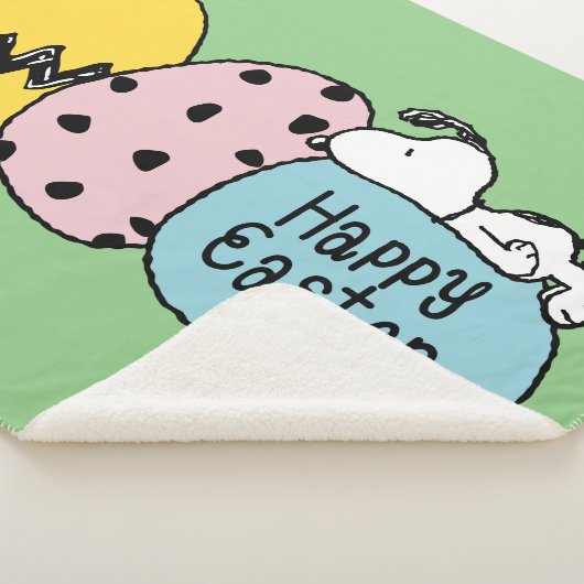 Snoopy - Happy Easter Sherpa Deken (3/4)