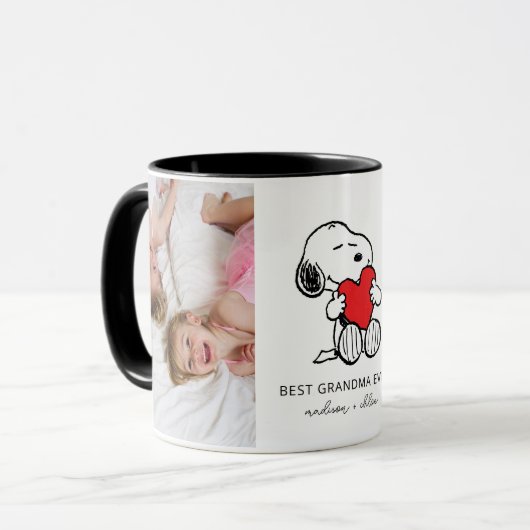 Snoopy Heart | Beste oma ooit - Foto Mok (Voorkant links)