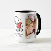 Snoopy Heart | Beste papa ooit - Foto Mok (Voorkant rechts)