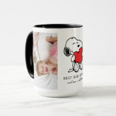 Snoopy Heart | Beste papa ooit - Foto Mok (Voorkant links)