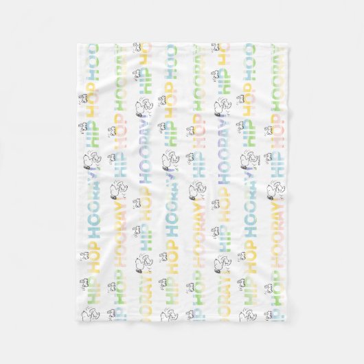 Snoopy Hip Hop Hooray Easter Fleece Deken (Voorkant)