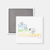 Snoopy Hip Hop Hooray Easter Magneet (Voorkant / Achterkant)