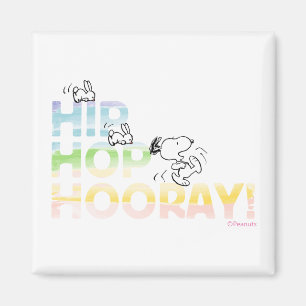 Snoopy Hip Hop Hooray Easter Magneet