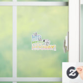 Snoopy Hip Hop Hooray Easter Raamsticker (Huis)