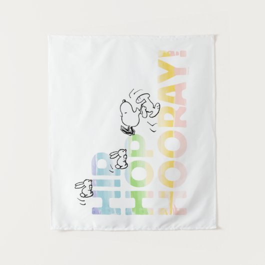 Snoopy Hip Hop Hooray Easter Wandkleed (Voorkant)