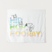 Snoopy Hip Hop Hooray Easter Wandkleed (Voorkant (horizontaal))