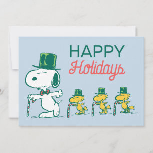 Snoopy Hoedje Pepermunt Snoepjes Feestdagenkaart
