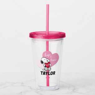 Snoopy Hugs & Kisses Acryl Drinkbeker