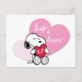 Snoopy Hugs & Kisses Briefkaart (Voorkant)