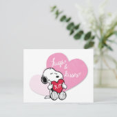 Snoopy Hugs & Kisses Briefkaart (Staand voorkant)