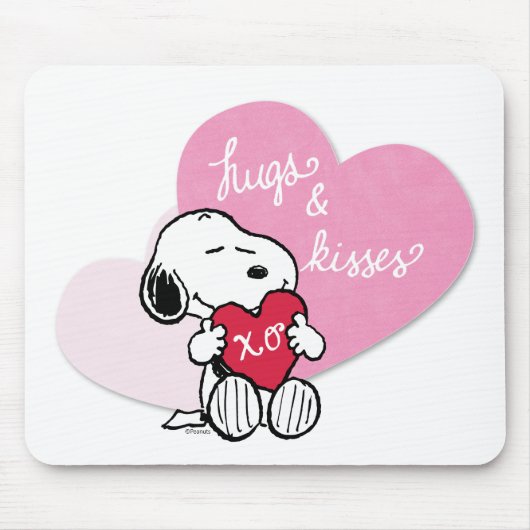 Snoopy Hugs & Kisses Muismat (Voorkant)