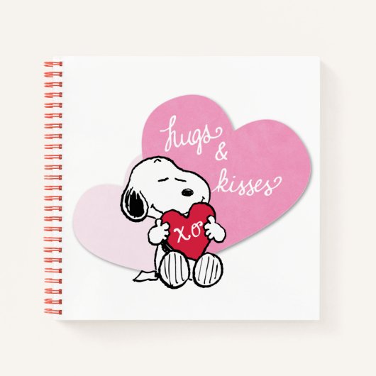 Snoopy Hugs & Kisses Notitieboek (Voorkant)