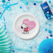 Snoopy Hugs & Kisses Papieren Bordje (Feest)
