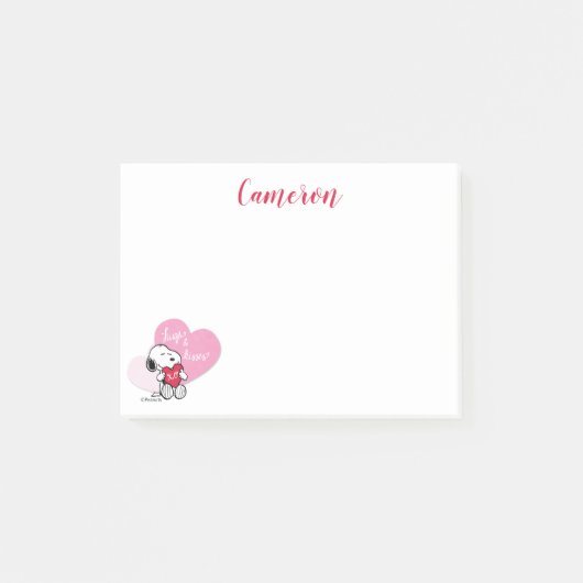 Snoopy Hugs & Kisses Post-it® Notes (Voorkant)