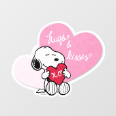 Snoopy Hugs & Kisses Raamsticker (Vel)