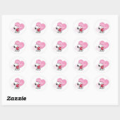 Snoopy Hugs & Kisses Ronde Sticker (Vel)