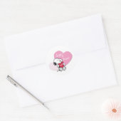 Snoopy Hugs & Kisses Ronde Sticker (Envelop)