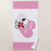 Snoopy Hugs & Kisses Strandlaken (Voorkant)