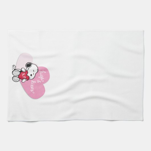 Snoopy Hugs & Kisses Theedoek (Horizontaal)