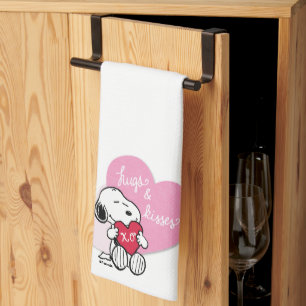 Snoopy Hugs & Kisses Theedoek