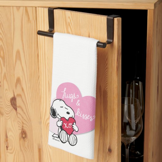 Snoopy Hugs & Kisses Theedoek (Derde Gevouwen)