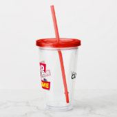 Snoopy "Ik heb mijn bedtijd gelezen" Acryl Drinkbeker (Links)