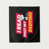 Snoopy "Ik heb mijn bedtijd gelezen" Wandkleed (Voorkant)