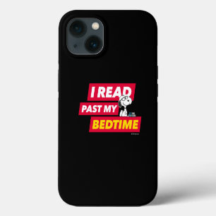 Snoopy "Ik Lees Na Mijn Bedtijd" iPhone 13 Hoesje