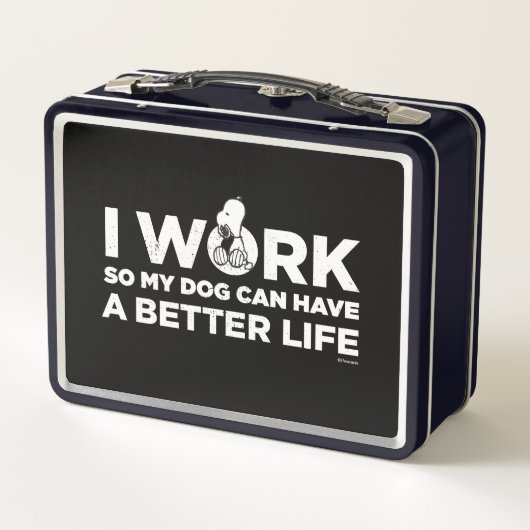 Snoopy - Ik werk zo dat mijn hond een beter leven  (Achterkant)