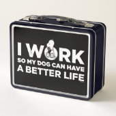 Snoopy - Ik werk zo dat mijn hond een beter leven  (Achterkant)