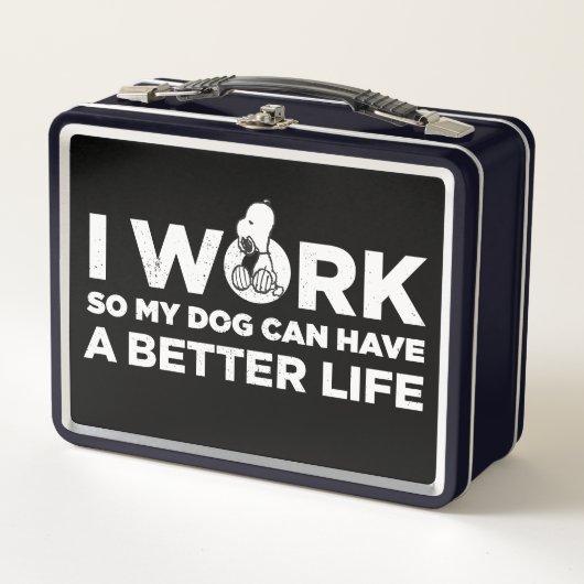 Snoopy - Ik werk zo dat mijn hond een beter leven  (Voorkant)