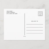 Snoopy Japanse Typografie Grafisch Briefkaart (Achterkant)