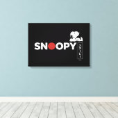 Snoopy Japanse Typografie Grafisch Canvas Afdruk (Insitu (Houten vloer))