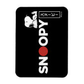 Snoopy Japanse Typografie Grafisch Magneet (Verticaal)