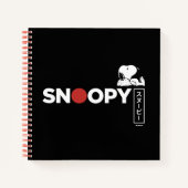 Snoopy Japanse Typografie Grafisch Notitieboek (Voorkant)