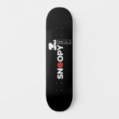 Snoopy Japanse Typografie Grafisch Persoonlijk Skateboard (Voorkant)