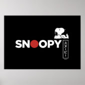Snoopy Japanse Typografie Grafisch Poster (Voorkant)