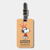 Snoopy - Joe Cool Crown Bagagelabel (Voorkant verticaal)