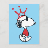 Snoopy - Joe Cool Crown Briefkaart (Voorkant)