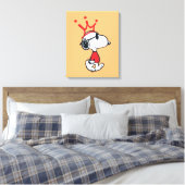 Snoopy - Joe Cool Crown Canvas Afdruk (Insitu (Slaapkamer))